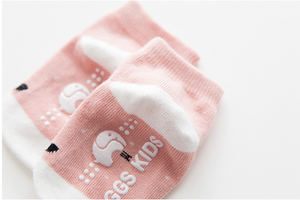 (3 Pairs) Cotton Non-Slip Socks for 0 ~ 3 years babys