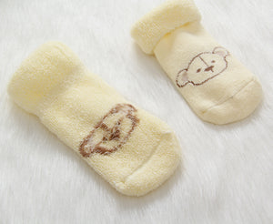 (4 Pairs) Cotton Socks for 0 ~ 3M babys