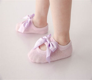 (3 Pairs) Cotton Non-Slip Socks for 0 ~ 2 years babys