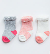 (3 Pairs) Cotton Socks for 0 ~ 2 years babys