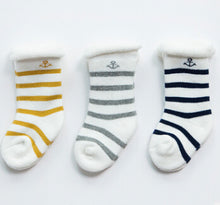 (3 Pairs) Cotton Socks for 0 ~ 2 years babys