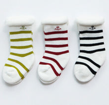 (3 Pairs) Cotton Socks for 0 ~ 2 years babys