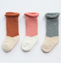 (3 Pairs) Cotton Socks for 0 ~ 2 years babys