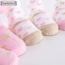 (3 Pairs) Cotton Socks for 0 ~ 1 years babys