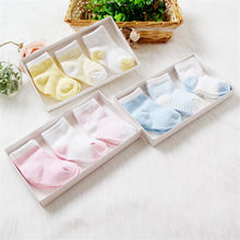 (3 Pairs) Cotton Socks for 0 ~ 2 years babys