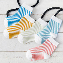 (5 Pairs) Cotton Socks for 0 ~ 3 years babys