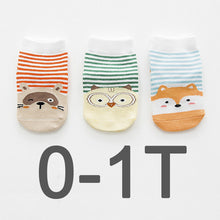 (3 Pairs) Cotton Non-Slip Socks for 0 ~ 3 years babys