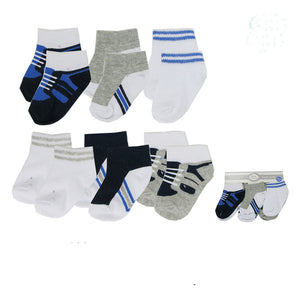 (6 Pairs) Cotton Socks for 0 ~ 2 years babys