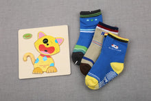 (12 Pairs) Cotton Non-Slip Socks for 1 ~ 3 years babys