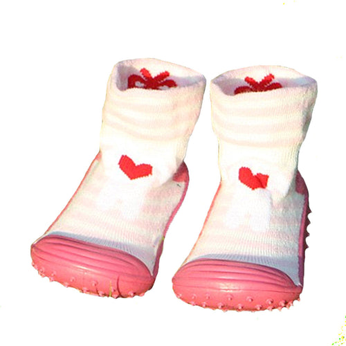 (1 Pair) Cotton Non-Slip Socks for 1 ~ 2 years babys