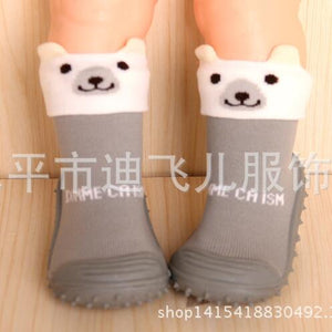 (1 Pair) Cotton Non-Slip Socks for 1 ~ 2 years babys