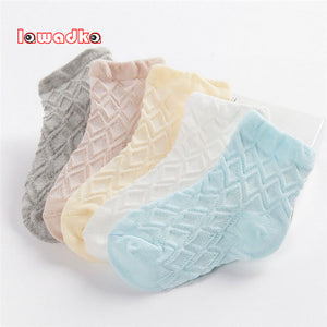 (5 Pairs) Cotton Socks for 1 ~ 10 years babys