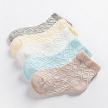 (5 Pairs) Cotton Socks for 1 ~ 10 years babys