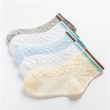 (5 Pairs) Cotton Socks for 1 ~ 10 years babys