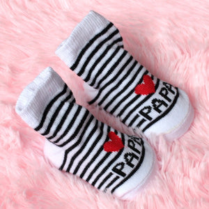 (1 Pair) Cotton Socks for 0 ~ 3M babys