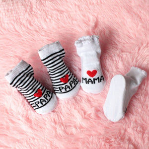 (1 Pair) Cotton Socks for 0 ~ 3M babys