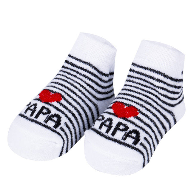 (1 Pair) Cotton Socks for 0 ~ 3M babys