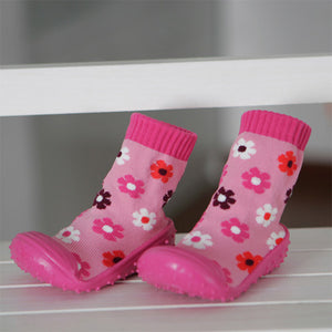 (1 Pair) Cotton Non-Slip Socks for 1 ~ 2 years babys