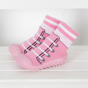 (1 Pair) Cotton Non-Slip Socks for 1 ~ 2 years babys