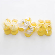 (3 Pairs) Cotton Non-Slip Socks for 0 ~ 2 years babys