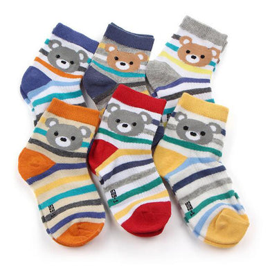 (6 Pairs) Cotton Socks for 0 ~ 2 years babys