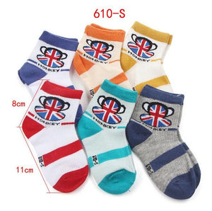 (6 Pairs) Cotton Socks for 0 ~ 2 years babys