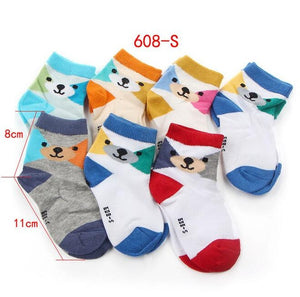 (6 Pairs) Cotton Socks for 0 ~ 2 years babys