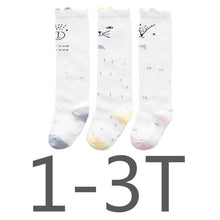 (3 Pairs) Cotton Knee High Socks for 0 ~ 3 years babys