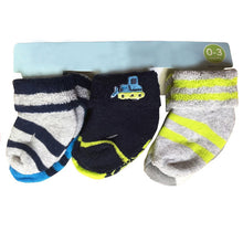 (6 Pairs) Cotton Socks for 0 ~ 3M babys