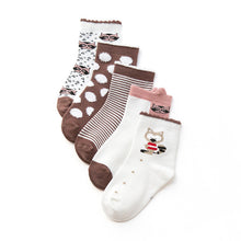 (5 Pairs) Cotton Socks for 1 ~ 12 years kids