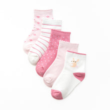 (5 Pairs) Cotton Socks for 1 ~ 12 years kids