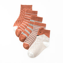 (5 Pairs) Cotton Socks for 1 ~ 12 years kids