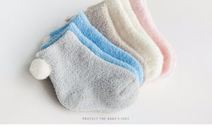 (3 Pairs) Cotton Socks for 0 ~ 3 years babys