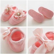 (3 Pairs) Cotton Non-Slip Socks for 0 ~ 2 years babys