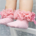 (3 Pairs) Cotton Non-Slip Socks for 0 ~ 2 years babys