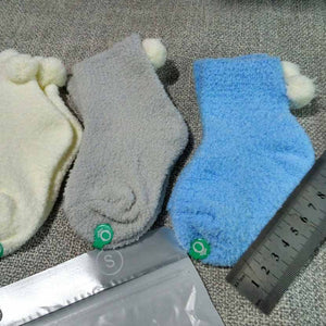 (3 Pairs) Cotton Socks for 0 ~ 3 years babys