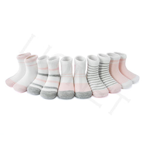 (5 Pairs) Cotton long Socks for 1 ~ 12 years babys