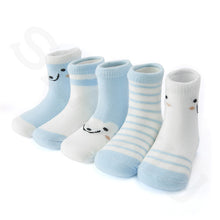 (5 Pairs) Cotton long Socks for 1 ~ 12 years babys