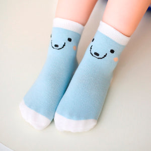 (5 Pairs) Cotton long Socks for 1 ~ 12 years babys