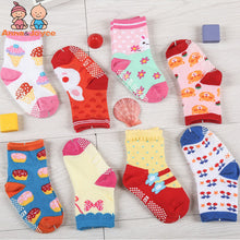 (12 Pairs) Cotton Non-Slip Socks for 1 ~ 3 years babys