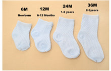 (5 Pairs) Cotton Socks for 0 ~ 2 years babys