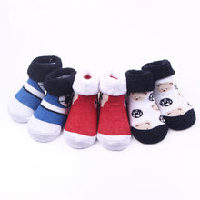 (3 Pairs) Cotton Socks for 0 ~ 6M babys