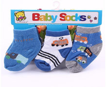 (3 Pairs) Cotton Socks for 0 ~ 1 years babys