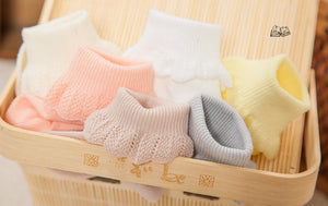 (6 Pairs) Cotton Socks for 0 ~ 2 years babys