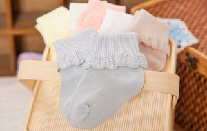 (6 Pairs) Cotton Socks for 0 ~ 2 years babys