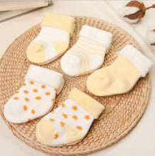 (5 Pairs) Cotton Socks for 0 ~ 2 years babys