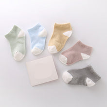 (5 Pairs) Cotton Socks for 0 ~ 4 years babys