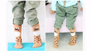 (6 Pairs) Cotton Non-Slip long Socks for 0 ~ 4 years babys