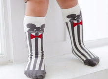 (6 Pairs) Cotton Non-Slip long Socks for 0 ~ 4 years babys