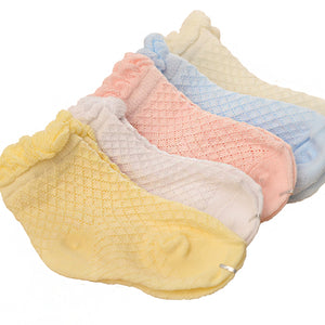 (5 Pairs) Cotton Socks for 0 ~ 2 years babys